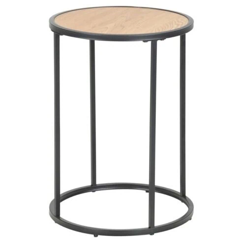 Hektor Bijzettafel Rond Naturel 40cm