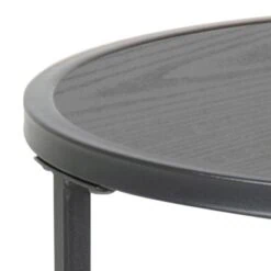 Hektor Bijzettafel Rond Zwart 40cm
