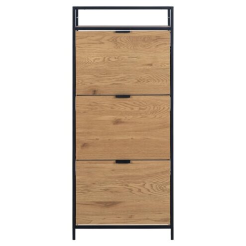 Hektor Schoenenkast 3 lade Naturel 56cm