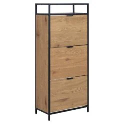 Hektor Schoenenkast 3 lade Naturel 56cm
