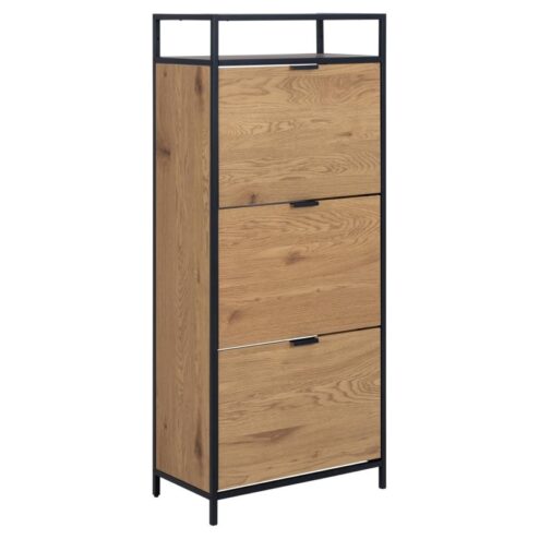Hektor Schoenenkast 3 lade Naturel 56cm