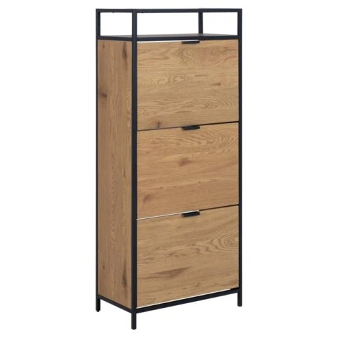 Hektor Schoenenkast 3 lade Naturel 56cm