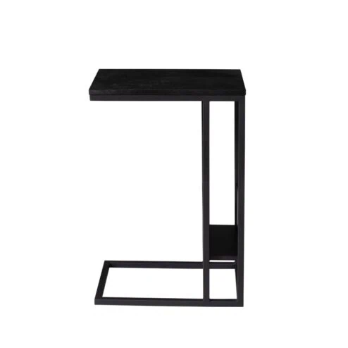 Jonna Bijzettafel Zwart Mangohout 49cm
