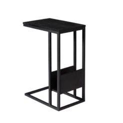 Jonna Bijzettafel Zwart Mangohout 49cm