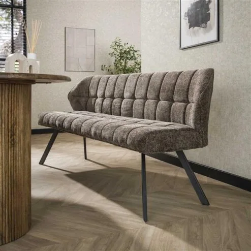 Kelly eetkamerbank rich Taupe