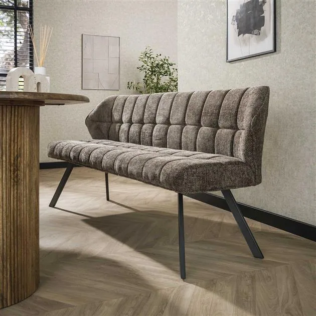 Kelly eetkamerbank rich Taupe