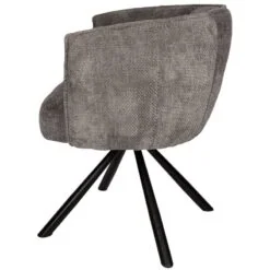 Kivo Draaibare Eetkamerfauteuil Grijs