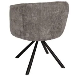 Kivo Draaibare Eetkamerfauteuil Grijs
