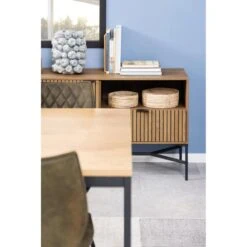 Lexora Dressoir Eiken lichtbruin 180cm