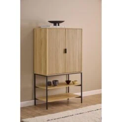 Lexora Wandkast licht Eiken 80cm