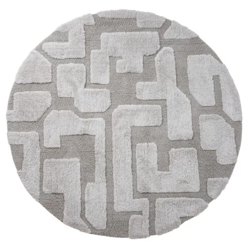 Liana vloerkleed Beige Rond 160x160cm