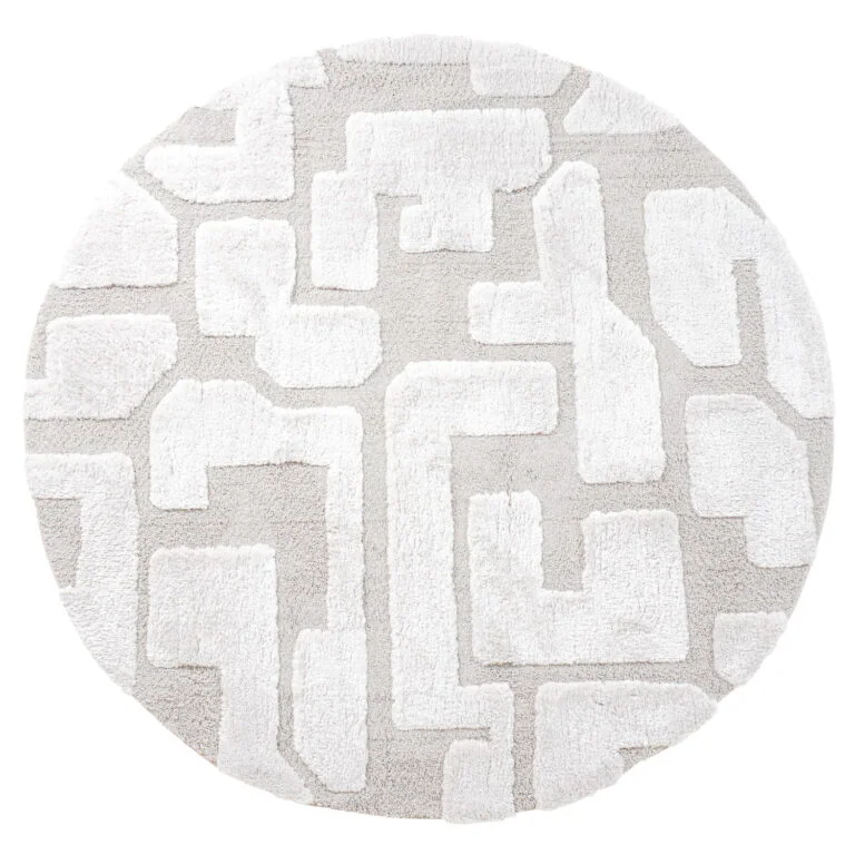 Liana vloerkleed Crème Rond 160x160cm