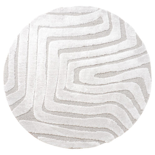 Lima vloerkleed Crème Rond 160x160cm
