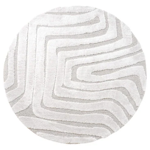 Lima vloerkleed Crème Rond 160x160cm
