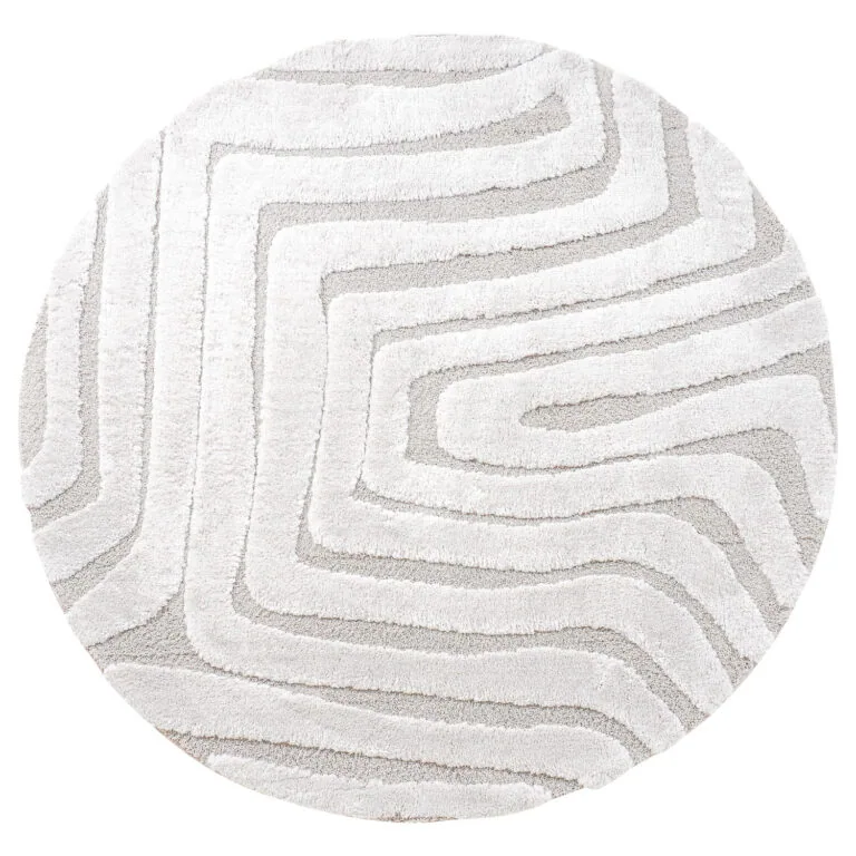 Lima vloerkleed Crème Rond 160x160cm