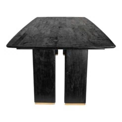 Lior Eettafel Zwart Goudpoot 280cm