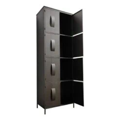Loua Wandkast Bruin Metaal 62cm