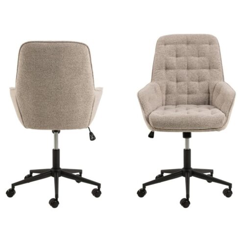 Lucano Bureaustoel Beige Stof
