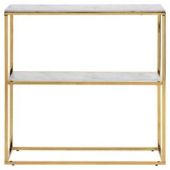 Luvano Sidetable Wit Goud 79cm