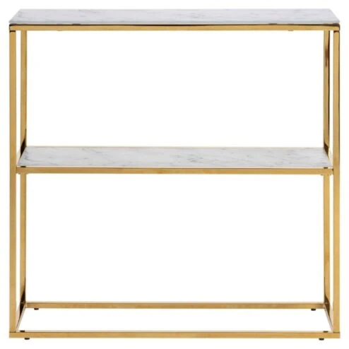Luvano Sidetable Wit Goud 79cm