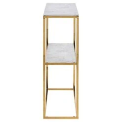 Luvano Sidetable Wit Goud 79cm