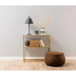 Luvano Sidetable Wit Goud 79cm