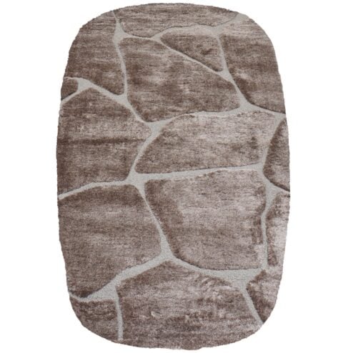 Macy vloerkleed Bruin Ronde hoeken 200x290cm