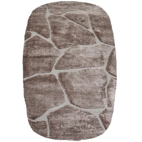 Macy vloerkleed Bruin Ronde hoeken 200x290cm