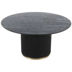 Naro Eettafel Zwart Mangohout 150cm