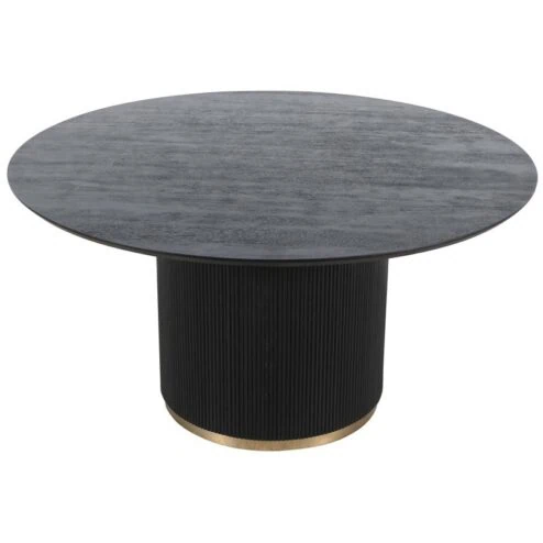 Naro Eettafel Zwart Mangohout 150cm