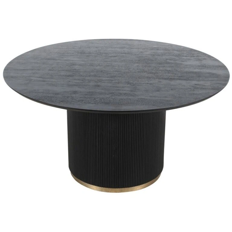 Naro Eettafel Zwart Mangohout 150cm