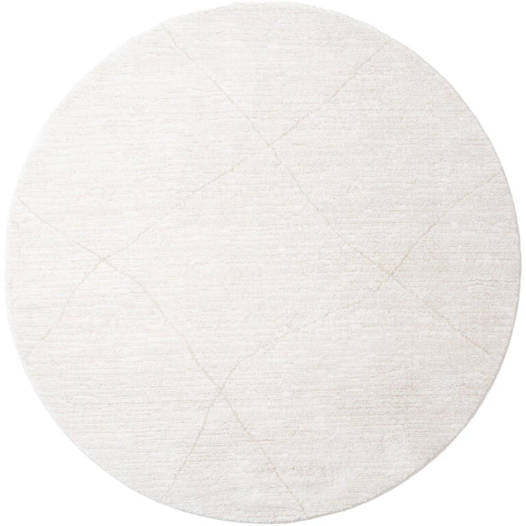 Nica vloerkleed Crème Rond 280x280cm