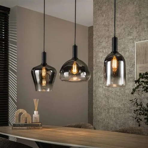 Noah 3-lichts Hanglamp Smoke