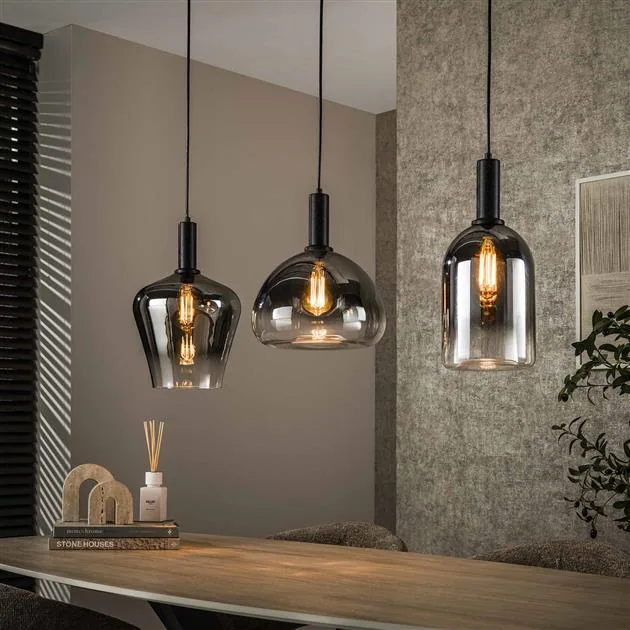 Noah 3-lichts Hanglamp Smoke