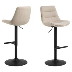Novaro Barkruk Beige Stof