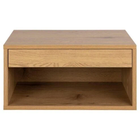 Olira zwevend Nachtkastje Naturel 50cm