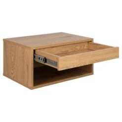 Olira zwevend Nachtkastje Naturel 50cm