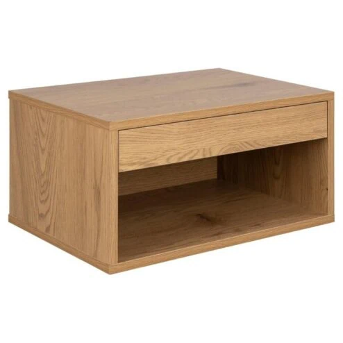 Olira zwevend Nachtkastje Naturel 50cm