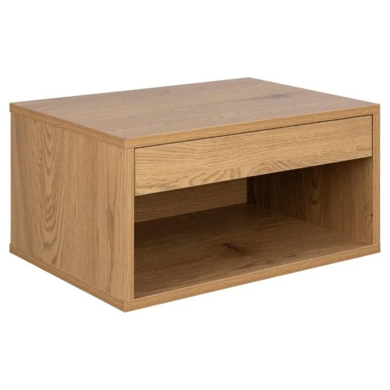 Olira zwevend Nachtkastje Naturel 50cm