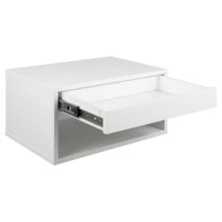 Olira zwevend Nachtkastje Wit 50cm