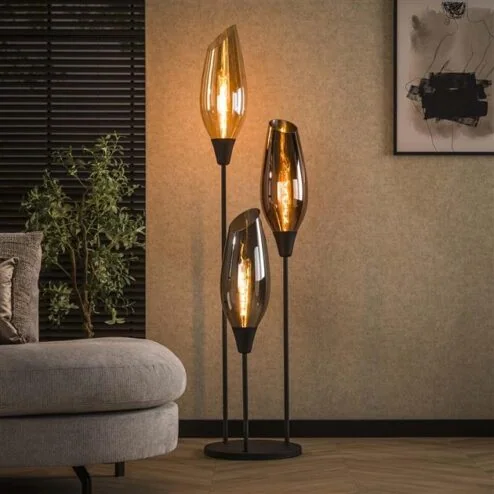 Olmo 3-lichts Vloerlamp XL Mixglas