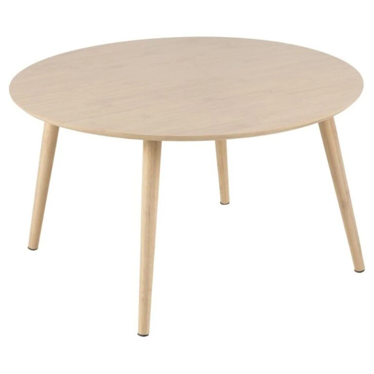 Revar Salontafel Rond Bamboe 80cm