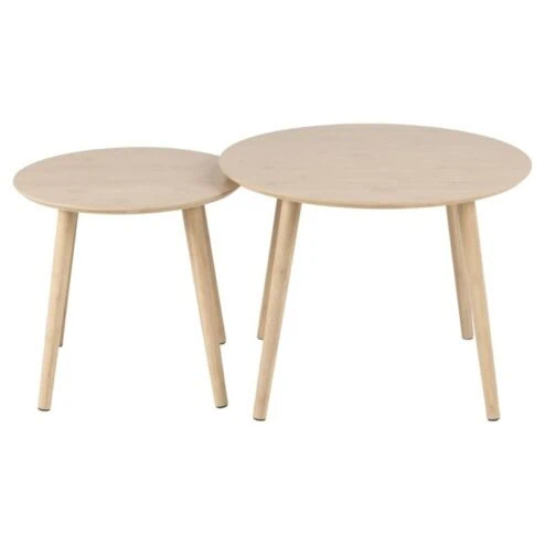 Revar Salontafel Set van 2 Rond Bamboe