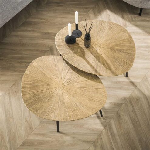 Rivo Salontafel set van 2 Organisch Brons