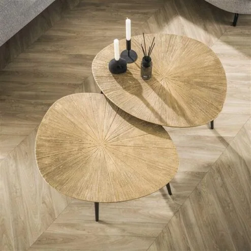 Rivo Salontafel set van 2 Organisch Brons
