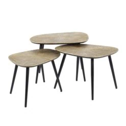 Rivo Salontafel set van 3 Vierhoek Brons