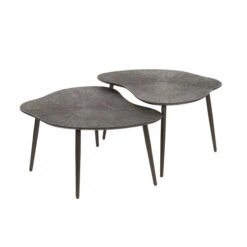 Russell Salontafel set van 2 leaf Brons