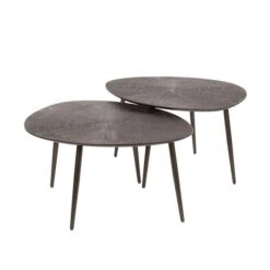 Russell Salontafel set van 2 organisch Brons