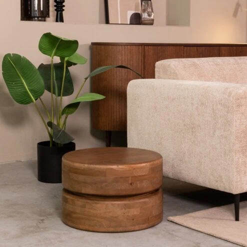 Salontafel Milly Naturel Mangohout 50cm