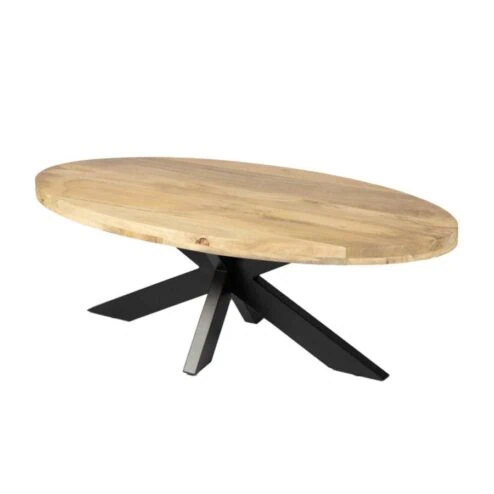 Salontafel Britt mangohout ovaal 130cm